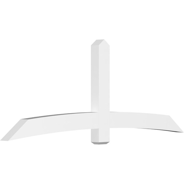 Ekena Millwork Bellingham Architectural Grade PVC Gable Bracket, 96"W x 36"H x 4"D x 6"F, 9/12 Pitch GBP096X36X0406BEL00 - main